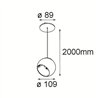 Modular Marbul Suspended Adjustable 109 1x LED DE | Suspension lamp
