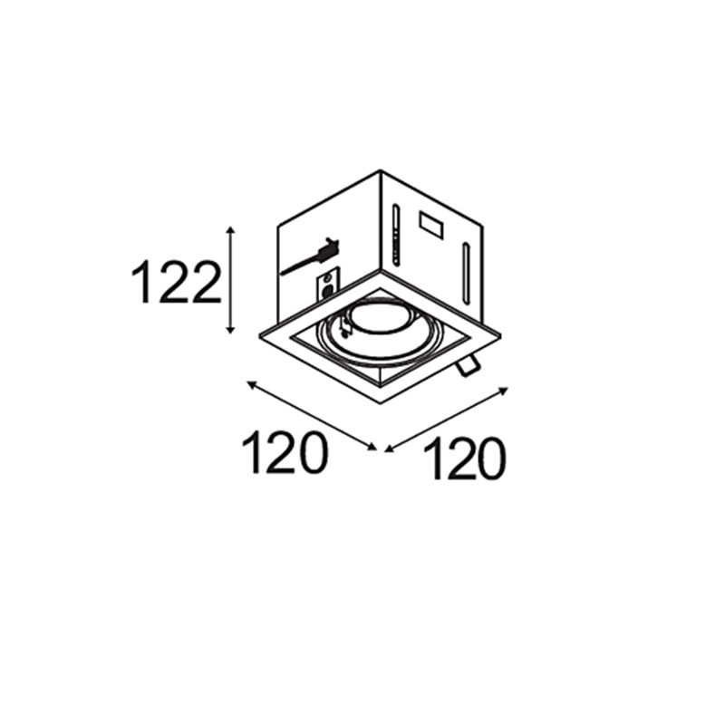 Modular Mini-Multiple Recessed Adjustable GU10 1x | Einbauspot
