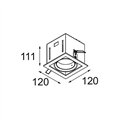 Modular Mini-Multiple Recessed Adjustable M-LED 1x DE | Inbouwspot