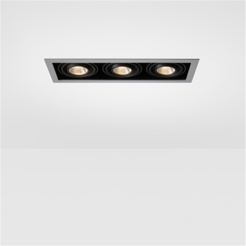 Modular Mini-Multiple Recessed Adjustable M-LED 3x DE | Spot encastré