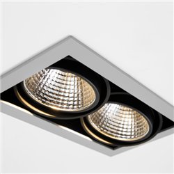Modular Mini-Multiple Smart Ring Recessed Adjustable 2x LED DE | Inbouwspot
