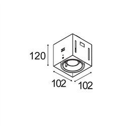 Modular Mini-Multiple Recessed Trimless Adjustable GU10 1x DE | Recessed spot
