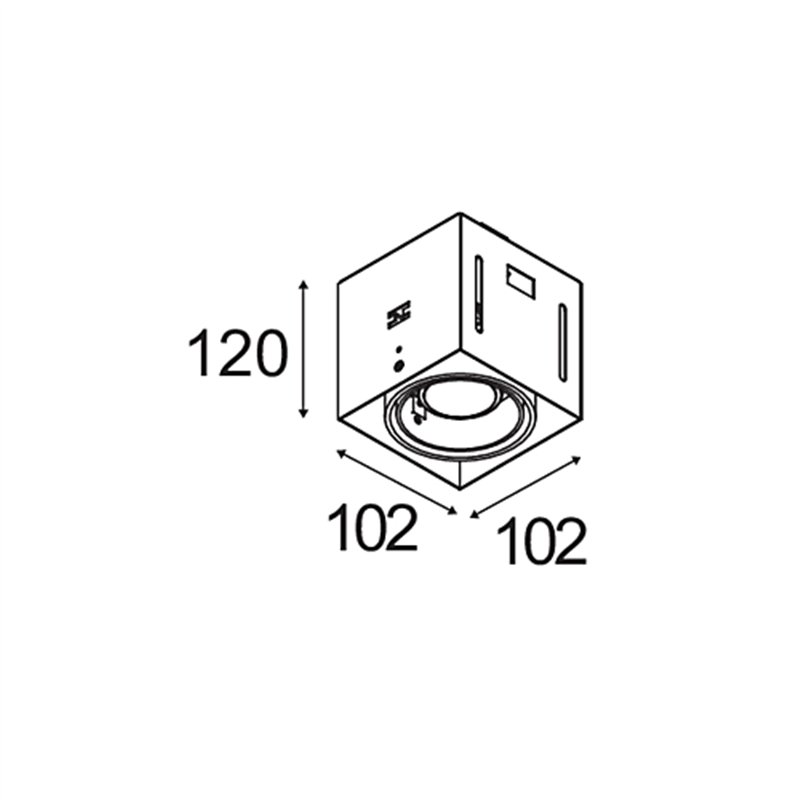 Modular Mini-Multiple Recessed Trimless Adjustable GU10 1x DE | Einbauspot
