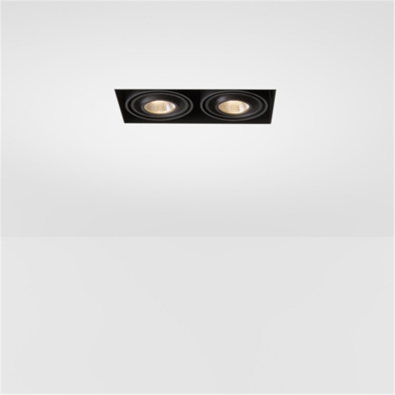 Modular Mini-Multiple Recessed Trimless Adjustable M-LED 2x DE | Inbouwspot