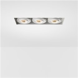 Modular Mini-Multiple Recessed Trimless Adjustable M-LED 3x DE | Spot encastré