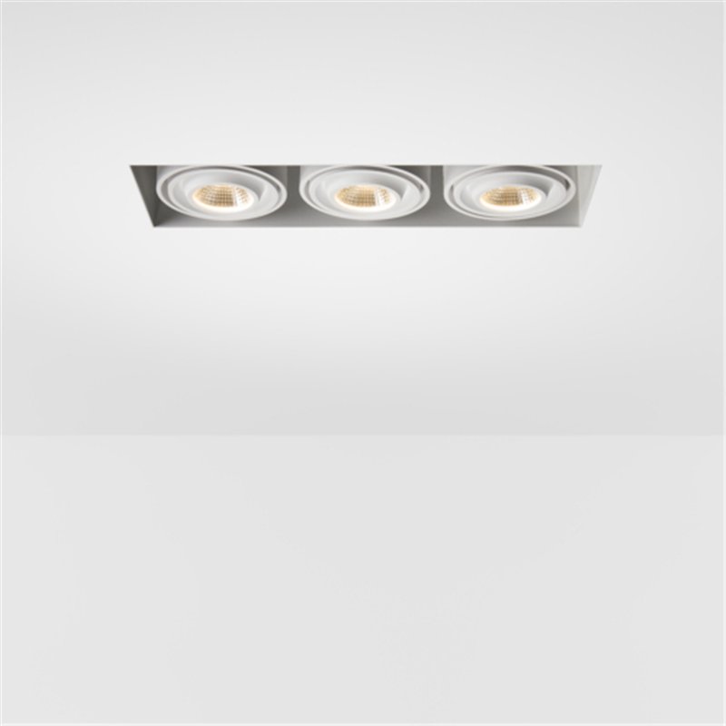 Modular Mini-Multiple Recessed Trimless Adjustable M-LED 3x DE | Recessed spot