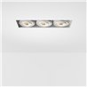Modular Mini-Multiple Recessed Trimless Adjustable M-LED 3x DE | Spot encastré