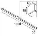 Modular Pista Linear Light Track 48V 1055 1x LED | Trackverlichting