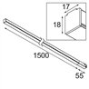 Modular Pista Linear Light Track 48V 1555 1x LED | Éclairage sur rail