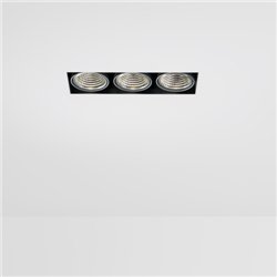 Modular Mini-Multiple Smart Ring Recessed Trimless Adjustable 3x LED DE | Inbouwspot