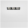 Modular Mini-Multiple Smart Ring Recessed Trimless Adjustable 3x LED DE | Spot encastré