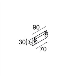 Modular Mini-Multiple Trimless Mounting Bracket