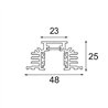 Modular Track 48V Profile Recessed Trimless 3000