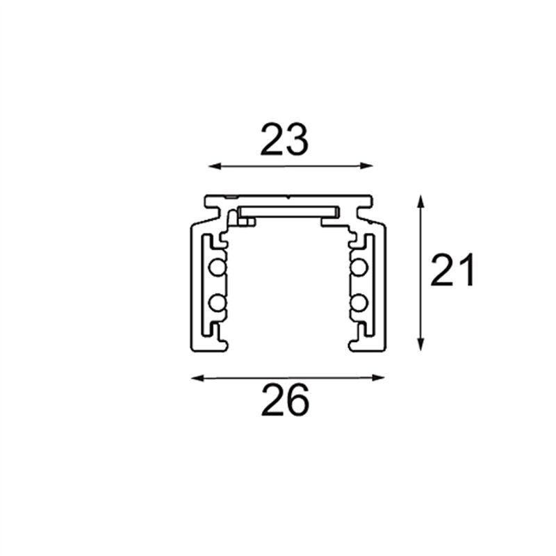 Modular Track 48V Profile Surface 2000
