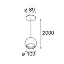 Modular Smart Ball Suspended 82 1x DE | Hanglamp
