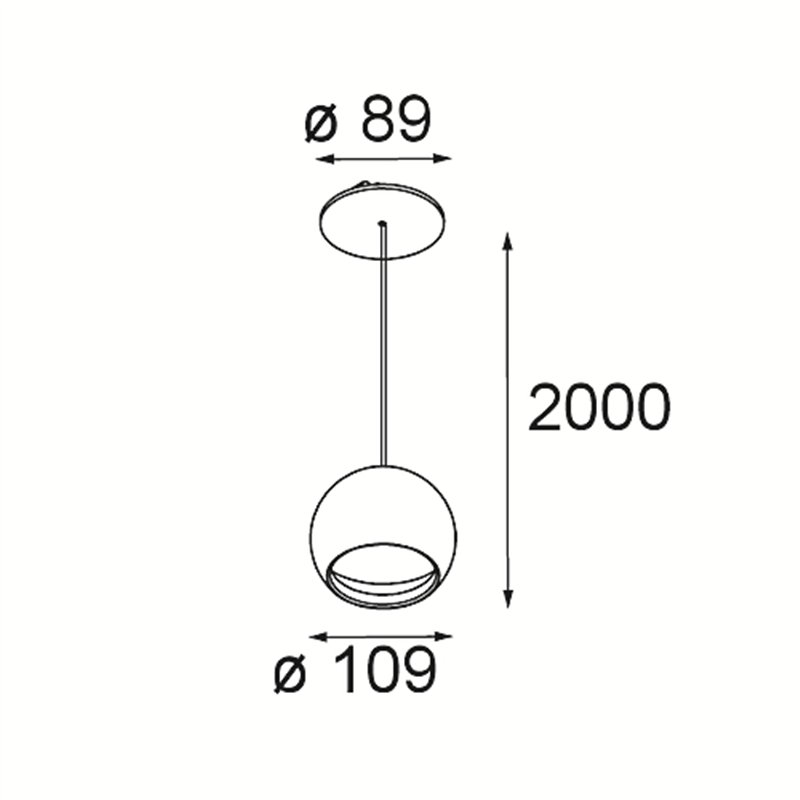 Modular Smart Ball Suspended 82 1x DE | Hängelampe