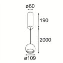 Modular Smart Ball Suspended 82 1x DI | Hanglamp