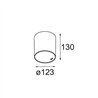 Modular Smart Tube Surface 115 1x DI 500mA | Ceiling lamp