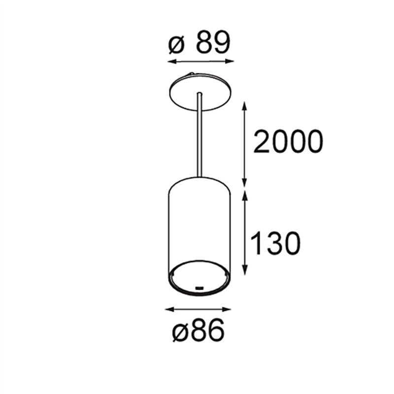 Modular Smart Tube Suspended 82 L 1x DE | Hängelampe