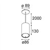 Modular Smart Tube Suspended 82 L 1x DE | Hängelampe