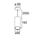 Modular Smart Tube Suspended 82 XL 1x DE | Hanglamp