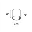 Modular Smart Tube Wall 82 S 1x DE | Wandlamp