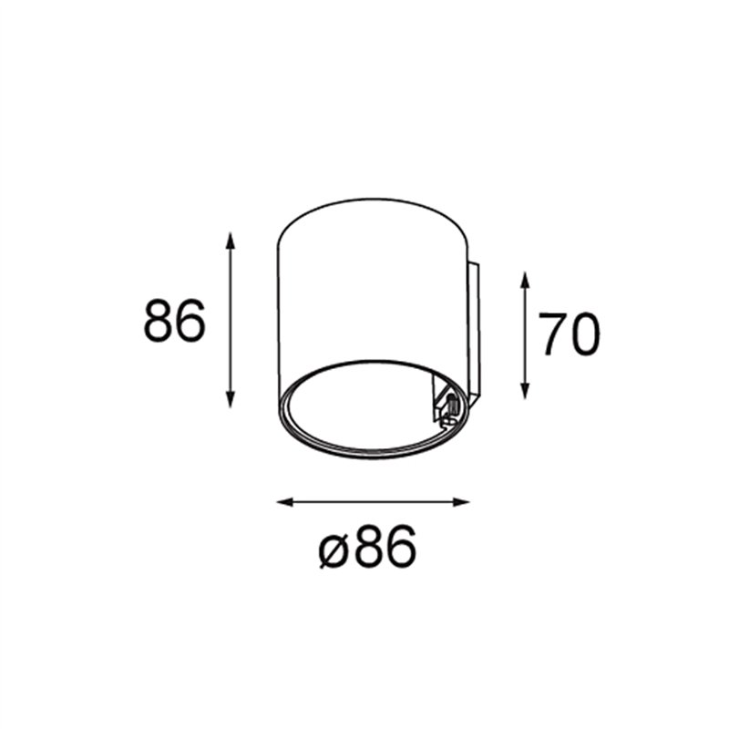 Modular Smart Tube Wall 82 S 1x DE | Wandlampe