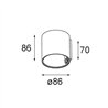 Modular Smart Tube Wall 82 S 1x DE | Wandlampe