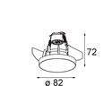 Modular Smart Kup Recessed 82 1x For Tube/Box GU10 | Inbouwspot