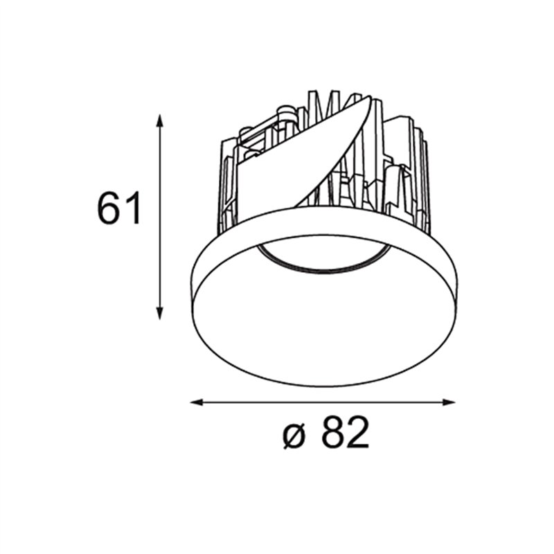 Modular Smart Kup Recessed 82 1x LED DE | Einbauspot