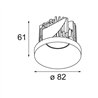 Modular Smart Kup Recessed 82 1x LED DE | Spot encastré