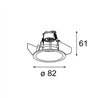 Modular Smart Lotis Recessed 82 1x For Tube/Box GU10 | Spot encastré