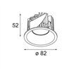 Modular Smart Lotis Recessed 82 1x LED DE | Recessed spot