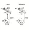 Modular Marbul Track 230V Suspended Adjustable 109 1x LED DI | Schienenbeleuchtung