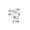Modular Marbul Track 48V Adjustable 109 1x LED | Track lighting fixture fixture