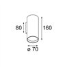 Modular Nude Wall 70 1x PAR20 E27 | Applique