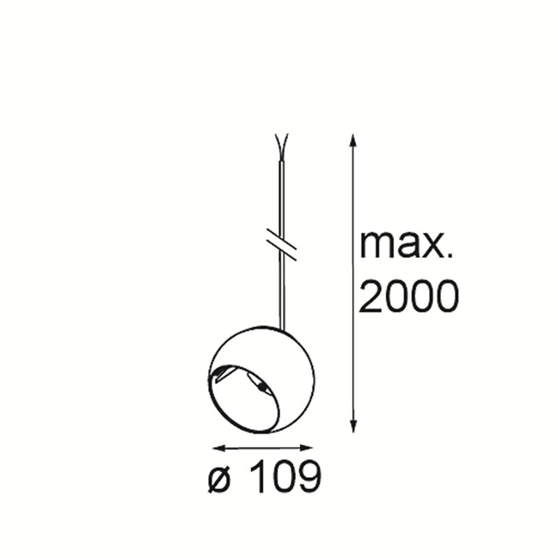 Modular Marbul Kompas Suspended Adjustable 109 1x LED DE | Lampe à suspension