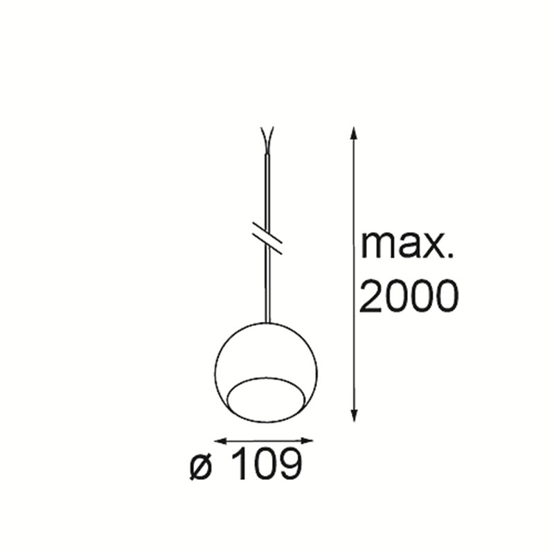 Modular Marbul Kompas Suspended 109 1x LED DE | Suspension lamp