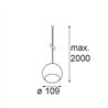 Modular Marbul Kompas Suspended 109 1x LED DE | Lampe à suspension