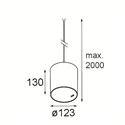 Modular Smart Tube Kompas Suspended 115 1x DE | Hanglamp