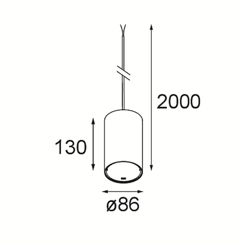 Modular Smart Tube Kompas Suspended 82 L 1x DE | Suspension lamp