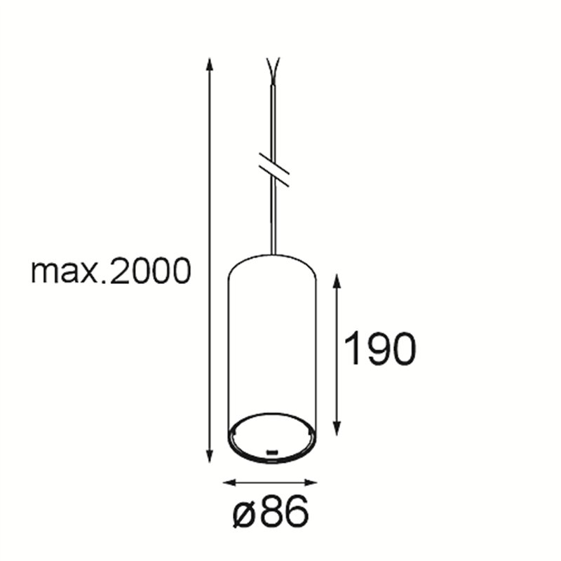Modular Smart Tube Kompas Suspended 82 XL 1x DE | Suspension lamp