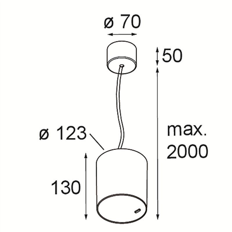Modular Smart Tube Suspended 115 1x 1800-3000K WD DI 350mA | Lampe à suspension