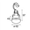 Modular Tetrix Straight Recessed 62 1x LED GU10 | Spot encastré