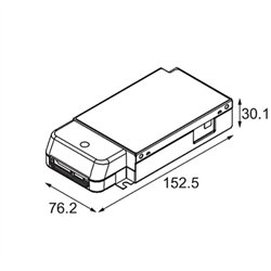 Modular LED Driver Constant Current Deep Dim 350mA 50W 2 LED Output