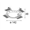 Modular Ring Recessed Trimless 146 1x