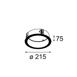 Modular Ring Recessed Trimless 177 1x