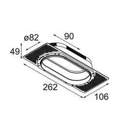 Modular Ring Recessed Trimless 82 2x