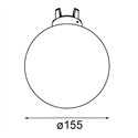 Modular Glass Ball Down 155 Placebo