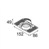 Modular Ring Recessed Trimless 62 1x